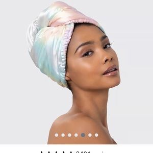 KITCH satin wrapped hair towel